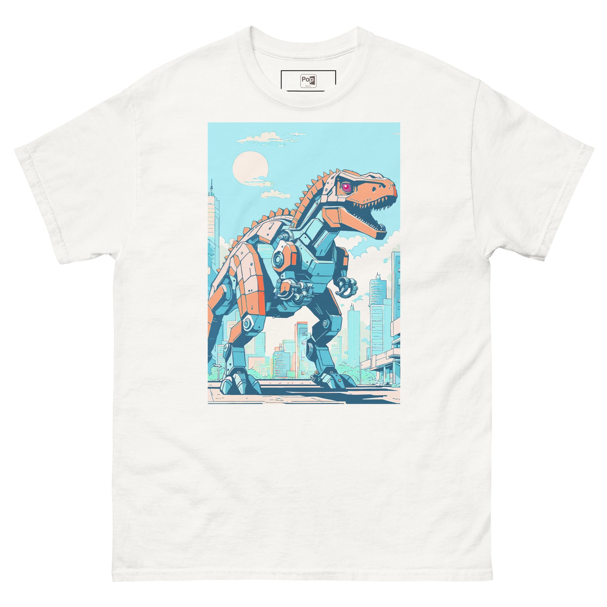 Mecha T-rex Dino Men's classic tee